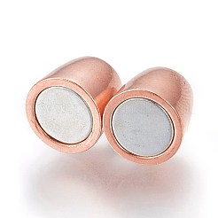 Brass Magnetic Clasps with Glue-in Ends&nbsp;KK-F773-01RG