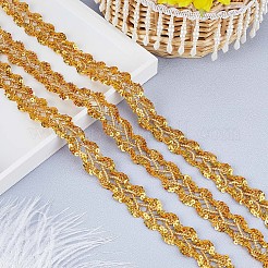 13M Metallic Braided Lace Trim&nbsp;SRIB-WH0011-062B