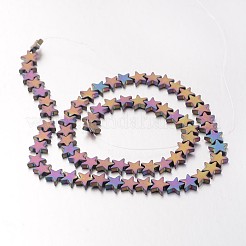 Electroplate Non-magnetic Synthetic Hematite Bead Strands&nbsp;G-F300-24C-F02