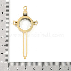 Ion Plating(IP) 304 Stainless Stee Locket Big Pendants&nbsp;STAS-S132-09G-02