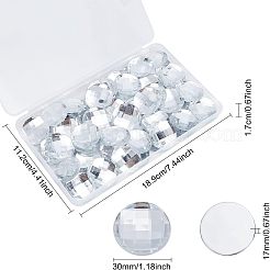 60Pcs Acrylic Faceted Cabochons&nbsp;OACR-FG0001-06