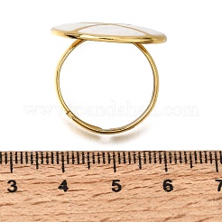 304 Stainless Steel Enamel Cuff Open Rings&nbsp;SA-CBA369F-04G-04
