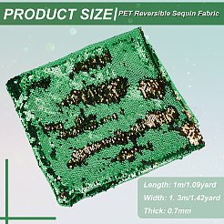 PET Reversible Sequin Fabric&nbsp;DIY-WH0320-66B