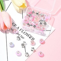 DIY Tibetan Style Alloy & Resin European Beads Making Finding Kits&nbsp;DIY-FS0006-78C