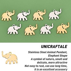 20Pcs 2 Colors 201 Stainless Steel Pendants&nbsp;STAS-UN0029-97
