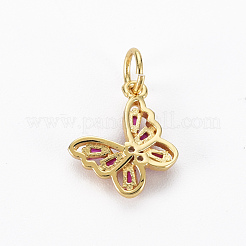 Brass Cubic Zirconia Charms&nbsp;KK-N227-80-NF