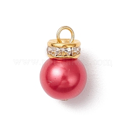 12Pcs Glass Pearl Charms&nbsp;PALLOY-TA00294