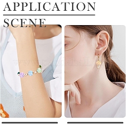100Pcs 10 Colors Transparent Normal Glass Beads&nbsp;GLAA-YW0005-45