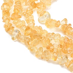 Chip Natural Citrine Beads Strands&nbsp;G-N0134-21