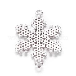 Brass Micro Pave Cubic Zirconia Links&nbsp;ZIRC-P061-16P