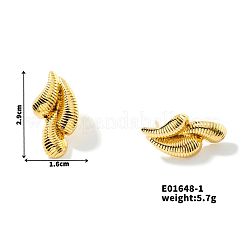 Stainless Steel Teardrop Stud Earrings&nbsp;VL3054-1