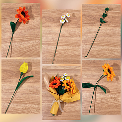 DIY Sunflower Twist Stick Making Kits&nbsp;AJEW-SC0032-03