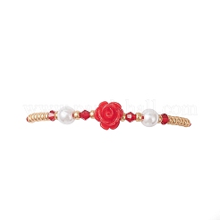 6Pcs Glass Seed Bead & Resin Braided Beaded Bracelets&nbsp;BJEW-MZ00307