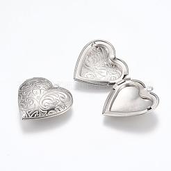 Tarnish Resistant 316 Stainless Steel Locket Pendants&nbsp;STAS-G146-14P