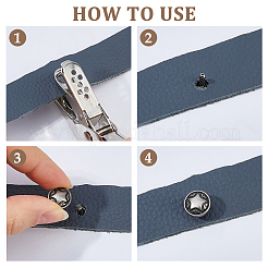 120 Bags Zinc Alloy Decorative Rivets&nbsp;FIND-FH0017-90A