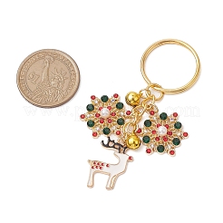Alloy Enamel with Cubic Zirconia Keychain&nbsp;KEYC-JKC00863