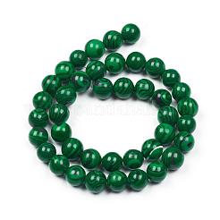Synthetic Malachite Beads Strands&nbsp;G-G832-01-6mm