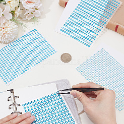 4 Sheets 4 Styles Acrylic Imitation Pearl Stickers Paper Sheets for Craft&nbsp;DIY-SP0002-64E