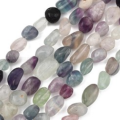 Natural Rainbow Fluorite Beads Strands&nbsp;X-GG-C286-A27