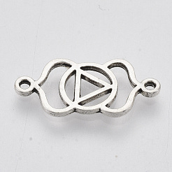 Tibetan Style Alloy Links connectors&nbsp;X-TIBEP-S319-050F-RS