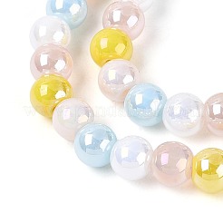 Electroplate Glass Beads Strands&nbsp;X-EGLA-N019-6mm-02