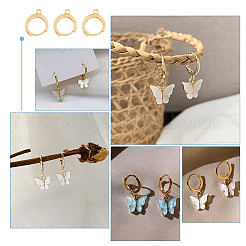 20Pcs Brass Hoop Earrings&nbsp;KK-DC0002-99