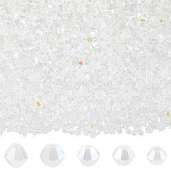 25 Strands 5 Styles Transparent Electroplate Glass Beads Strands&nbsp;GLAA-PA0001-34