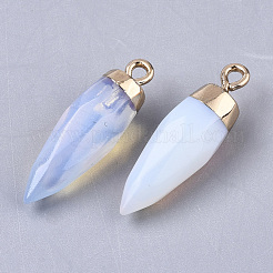 Top Golden Plated Opalite Pointed Pendants&nbsp;G-S359-078G