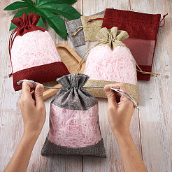15Pcs 3 Colors Polyester Blank DIY Craft Drawstring Bag&nbsp;ABAG-CW0001-02