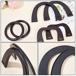 6Pcs 3 Style Wooden Bag Handles&nbsp;FIND-WR0008-38