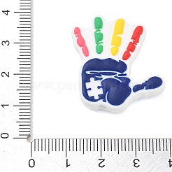 Autism Theme Silicone Beads&nbsp;SL-CBAF318-D04