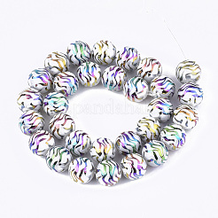 Electroplate Glass Beads Strands&nbsp;EGLA-S177-09B-05