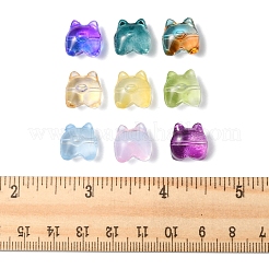 50Pcs 9 Style Transparent Spray Painted Glass Beads&nbsp;GLAA-FS0001-50