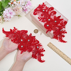 Flower Embroidery Sew on Flower Appliques&nbsp;PATC-WH0014-72