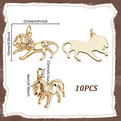 10Pcs Brass Pendants&nbsp;KK-GA0002-43