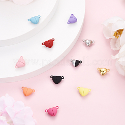 48 Sets 12 Styles Spray Painted Alloy Magnetic Clasps&nbsp;FIND-YW0006-64-NR