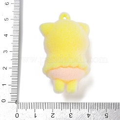 Flocky Resin Pendants&nbsp;RESI-S017-03C