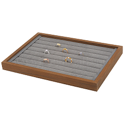 Rectangle Velvet Covered with Ring Display Trays&nbsp;ODIS-WH20015-05