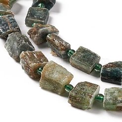 Rough Raw Natural Green Quartz Beads Strands&nbsp;G-F719-05