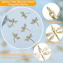 10Pcs Brass Micro Pave Clear Cubic Zirconia Pendants&nbsp;KK-BBC0021-86