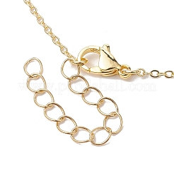 Alloy Enamel Tulip & Round Shell Pearl Pendants Necklaces&nbsp;NJEW-JN04786