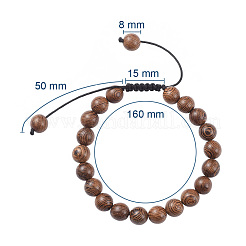Adjustable Nylon Cord Braided Beaded Bracelets&nbsp;BJEW-JB04708