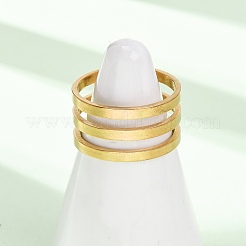 304 Stainless Steel Cuff Open Rings&nbsp;RJEW-P176-01G