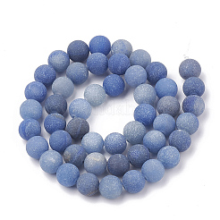 Dyed & Heated Natural Blue Aventurine Beads Strands&nbsp;LS-G-T106-209