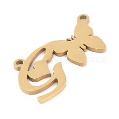 304 Stainless Steel Pendants&nbsp;STAS-L279-002G-G