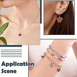 44Pcs 11 Styles Alloy Enamel Pendants&nbsp;ENAM-FS0004-28