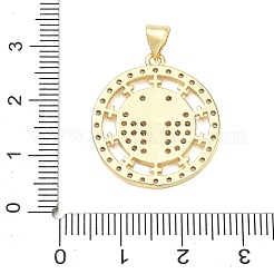 Religion Cross Brass Micro Pave Clear Cubic Zirconia Pendants&nbsp;CU-CBA83A6-03A-G