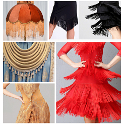 Polyester Latin Fringe Lace&nbsp;OCOR-WH0066-12A-04