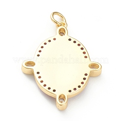Brass Micro Pave Cubic Zirconia Pendants&nbsp;ZIRC-P200-11B-G01