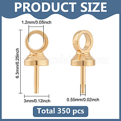 350Pcs Brass Peg Bails Pendants&nbsp;KK-ME0001-60